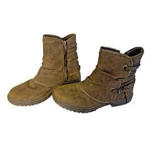 Very G Bruiser Brown Ankle Boot Women’s Size 7 Rugged Edgy Grunge Western